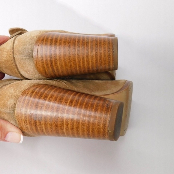 RAG & BONE Harrow Suede Ankle Boots Bootie Ankle Straps Hazel Tan 36.5 - Picture 7 of 13